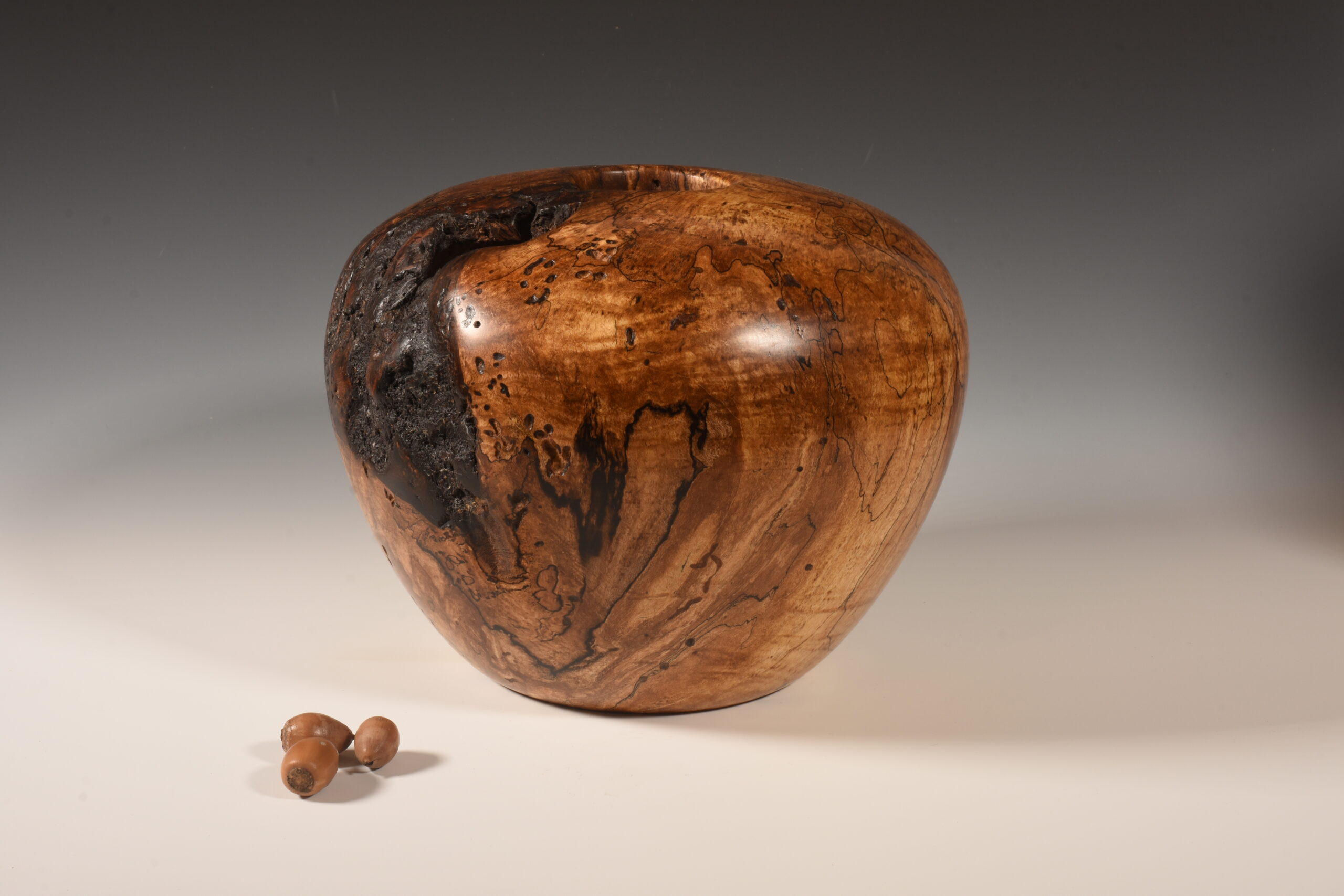 Wood Turning Maple Urn Vase